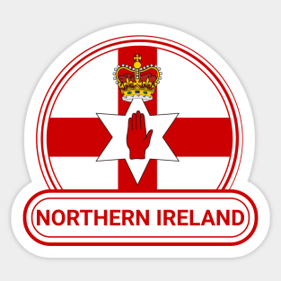 Northern Ireland Country Badge - Ulster Banner Northern Ireland Flag Sticker